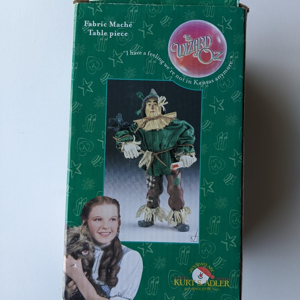 Wizard of Oz Scarecrow fabric mache table piece Kurt S. Adler